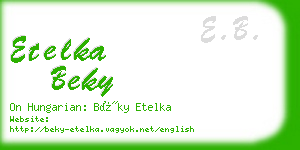 etelka beky business card